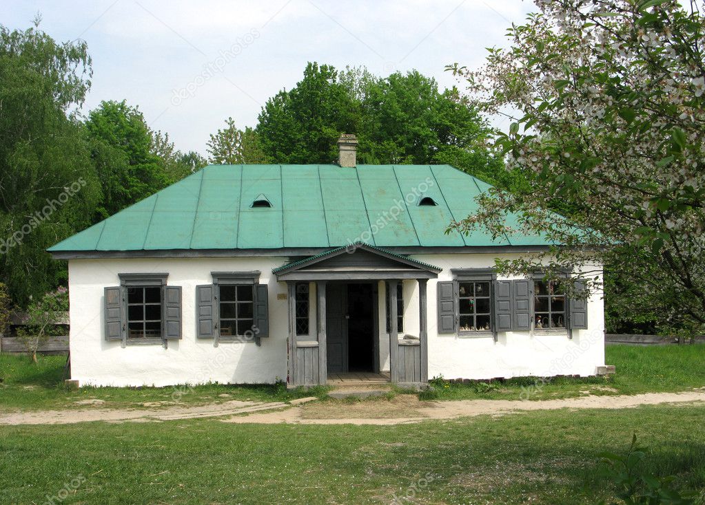 The house of the rural priest in Ukraine