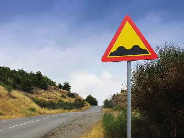 The sign on the road — Stock Photo, Image