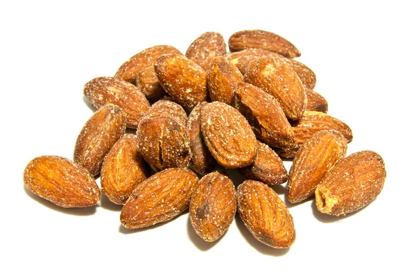 Group of almonds isolated — Stock Photo, Image