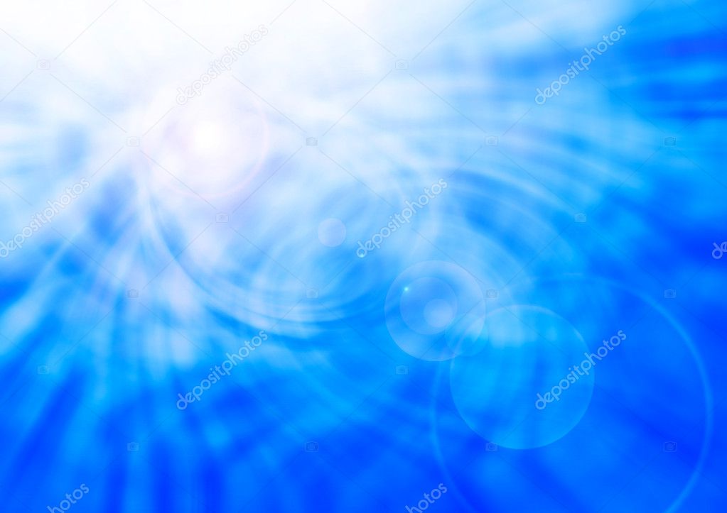 Abstract blue background burst out