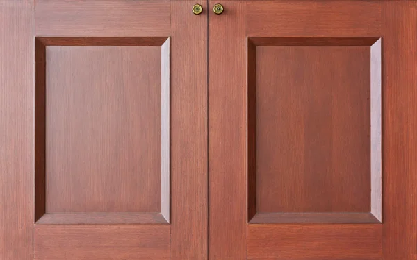 Wooden closet doors — Stock Photo, Image