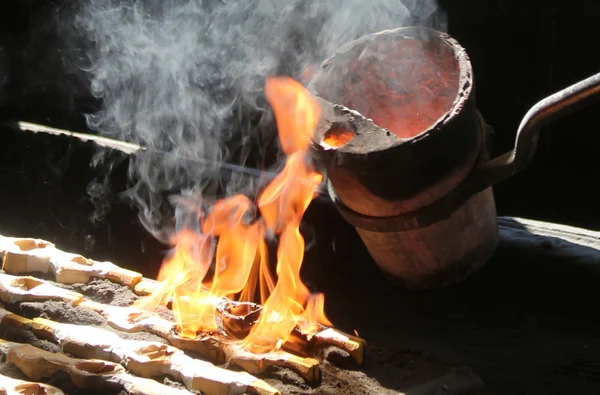 stock image Casting factory