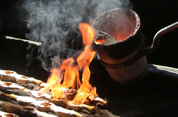 stock image Casting factory