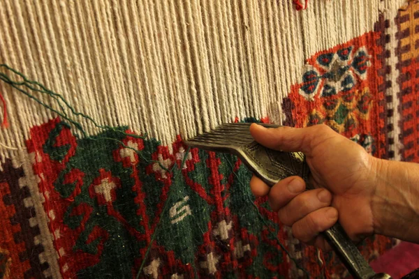 Teppich mit anatolischen Motiven — Stockfoto