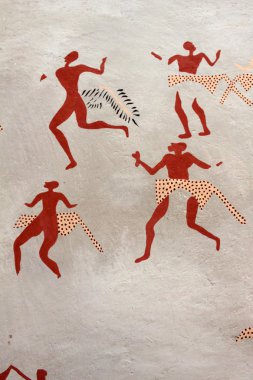 Cave painting clipart