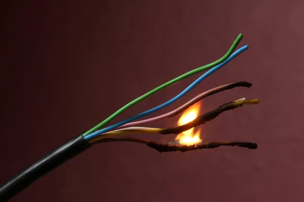电力电缆 — 图库照片