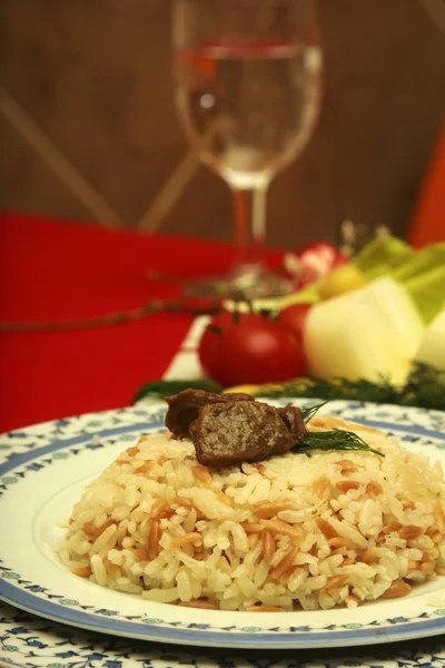 Pilaw z ryżu — Zdjęcie stockowe