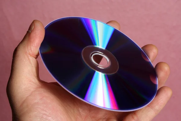 แผ่นซีดีหรือดีวีดี — ภาพถ่ายสต็อก