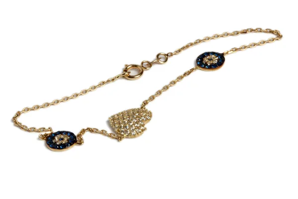 Gold necklace — Stock Photo, Image