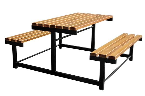 Білий задній дерев'яний стіл — стокове фото