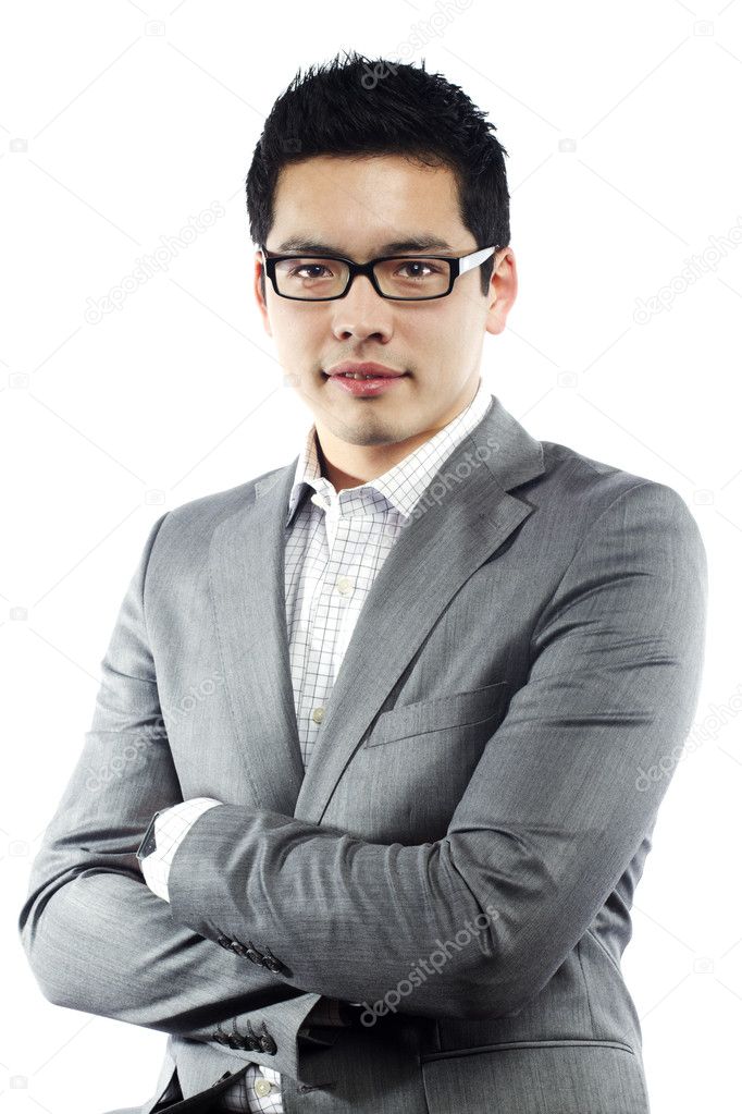 Young asian man in business attire — Stock Photo © atelierknox #7478784