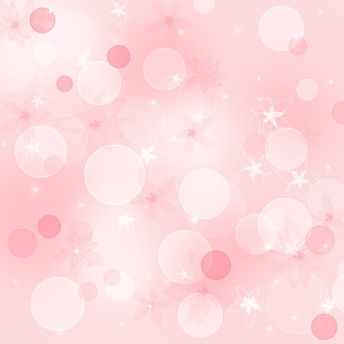 Pink floral background clipart