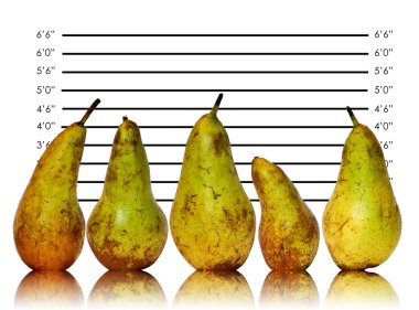 Unique healthy eating image of fruit on police id line up clipart