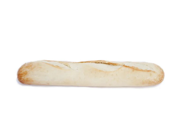 Pan de pan Baguette aislado en blanco — Foto de Stock