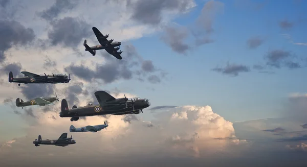 Британская винтажная авиация Второй мировой войны — стоковое фото