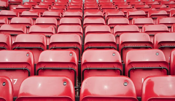 Repetitiva mönster av fotboll stadion sittplatser — Stockfoto