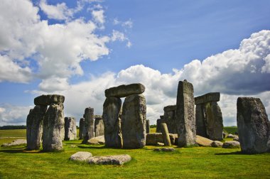 Stonehenge, a megalithic monument in England built around 3000BC clipart