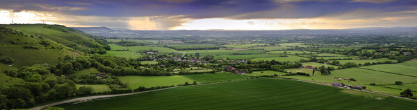 Beautiful English countryside landscape
