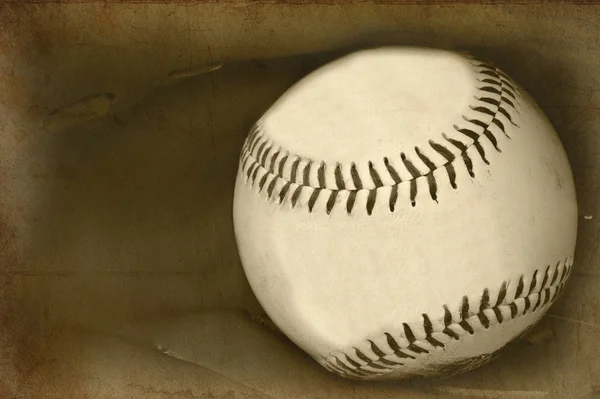 Retro vintage grungle stlye Bild von Baseball und Handschuh mit dem Alter — Stockfoto