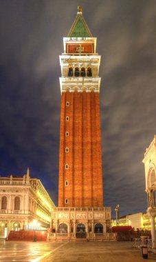 Saint Mark's Campanile Tower San Marco Piazza Venice Italy clipart