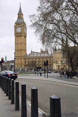 Big Ben and Houses of Parliament in London clipart