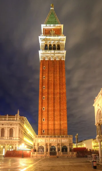 Campanile Tower San Marco Piazza Venice Italy — стоковое фото