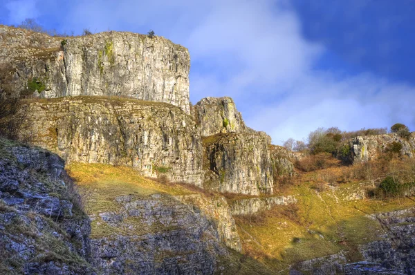 Stunning 300 million year old limestone canyon gorge — Stock Photo, Image
