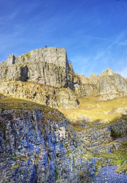 Stunning 300 million year old limestone canyon gorge — Stock Photo, Image