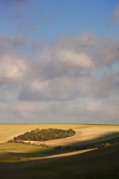 İngilizce kırsal haddeleme üzerinde güzel hareketli manzara — Stok fotoğraf