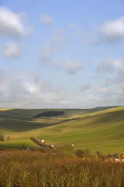 Vackra levande landskap över rullande engelska landsbygden — Stockfoto