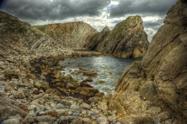 UNESCO World Heritage Site Jurassic Coast in Dorset England clipart