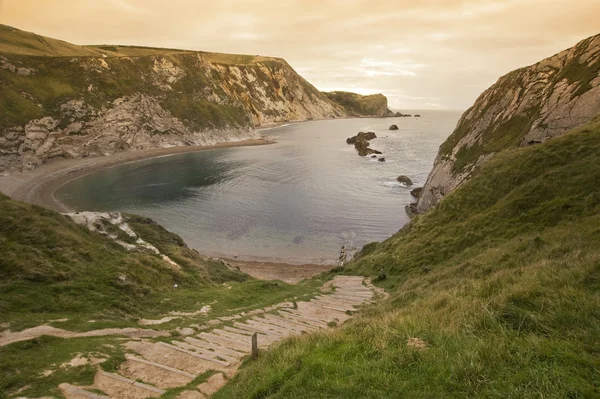 UNESCO Świat Dziedzictwo umiejscowienie wybrzeże Jurajskie w dorset w Anglii — Zdjęcie stockowe