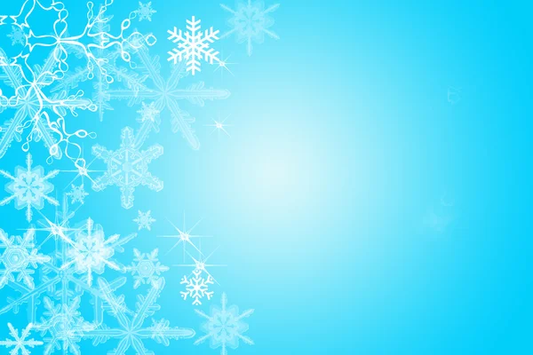 Illustratie van Kerstmis achtergrond met sneeuwvlokken — Stockfoto