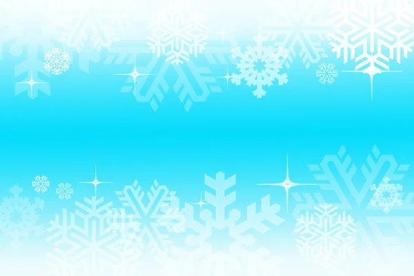 Illustration av jul bakgrund med snöflingor — Stockfoto