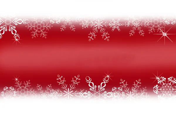 Illustratie van Kerstmis achtergrond met sneeuwvlokken — Stockfoto