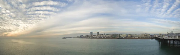 Stock image Large panorama Brighton England with beautiful sunset in Winter