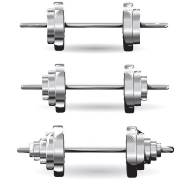 set of weights. vector illustration clipart