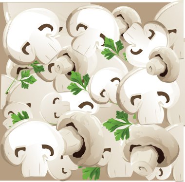 mushroom pattern clipart