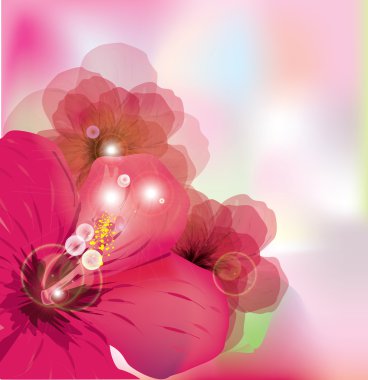 Romantic flower background clipart