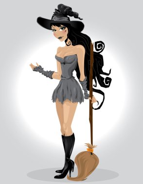 Halloween witch clipart