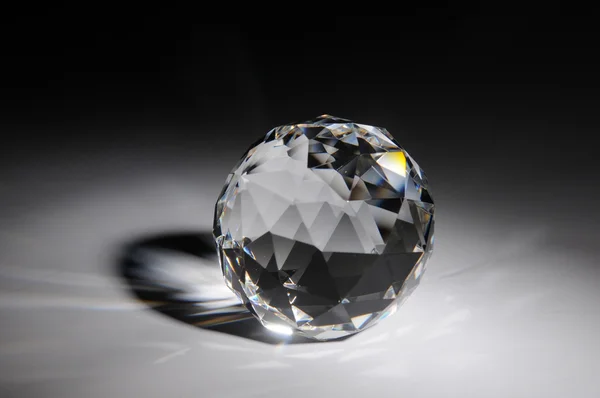 stock image Sparkling crystal on black background