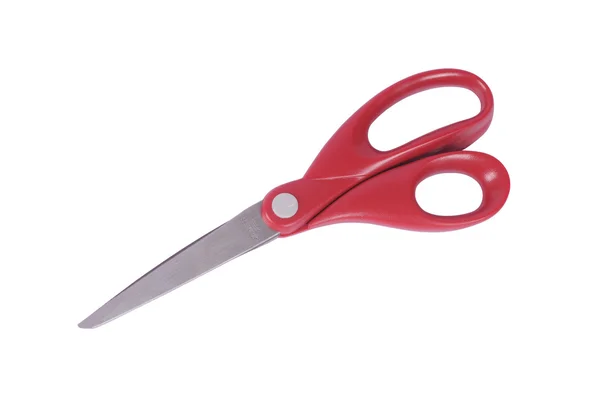 stock image Scissors with red handles isolated on white