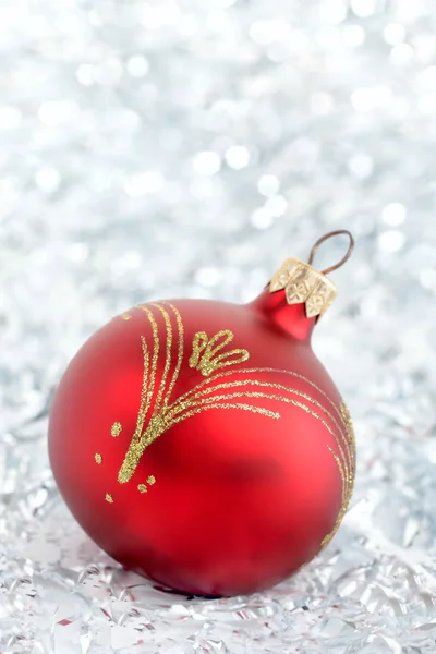 stock image Red Christmas ball