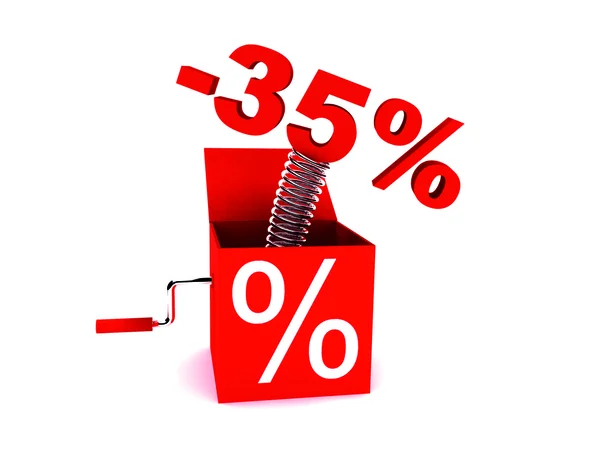 Rabat w wysokości 35% Obrazek Stockowy