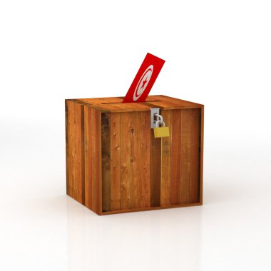 Vote box clipart