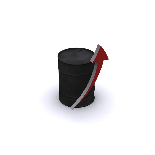 Barel ropy s šipkou — Stock fotografie