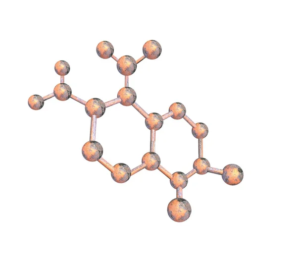 3D utsmält molekyl — Stockfoto