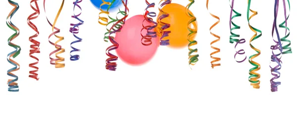 Balões e confetes — Fotografia de Stock