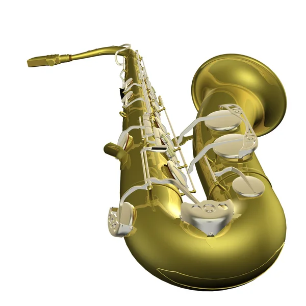 Saxophone 3d illustrazione — Foto Stock