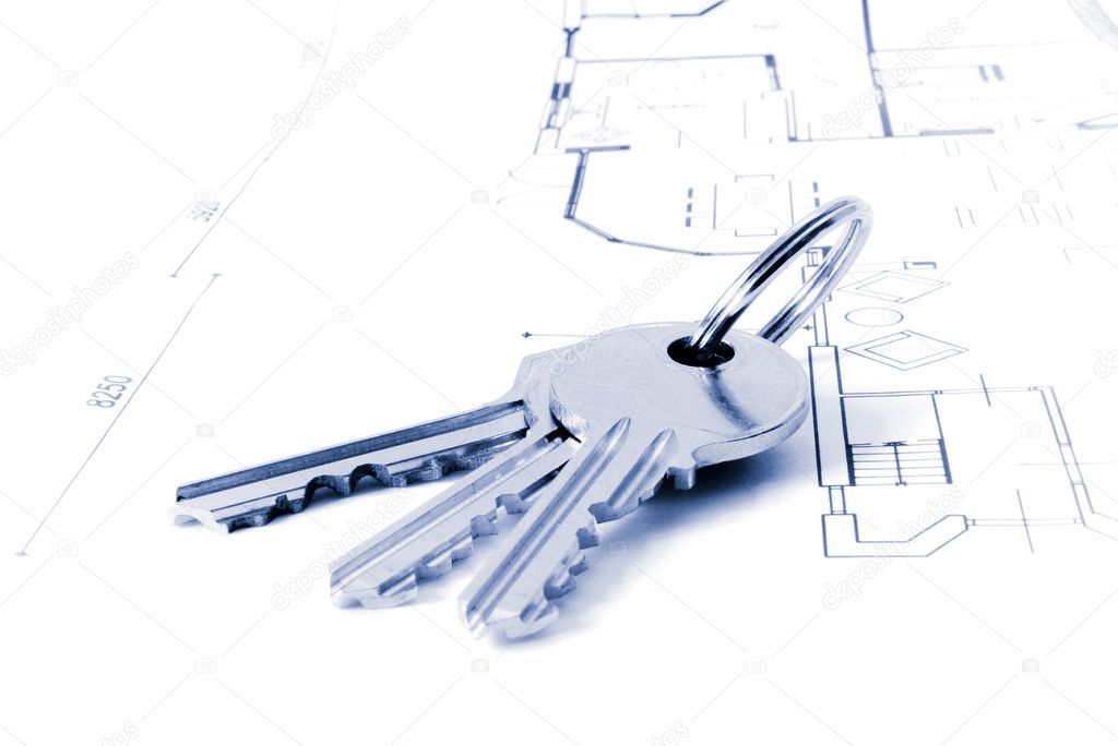 Keys on an architecture-plan
